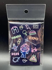 EXPO2025 Myak Myak Neon Pin Badge Official Osaka Kansai Expo Collectible
