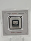 Geiger Edelmetalle Schloss Güldengossa 10g .999 Fine Silver Square Bar In Assay