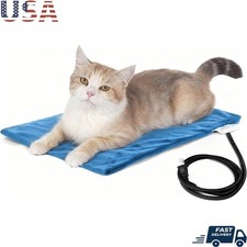 Pet Heating Pad Waterproof Adjustable Temp Dual Chew Resistant Dogs Cats New