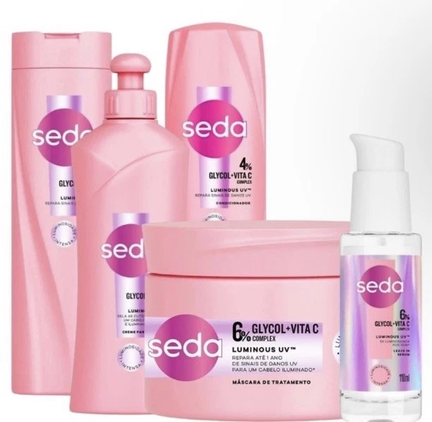 Kit Rutina Sedal Glycol+Vita C Complex:Shampoo, Acondicionador, Para Peinar