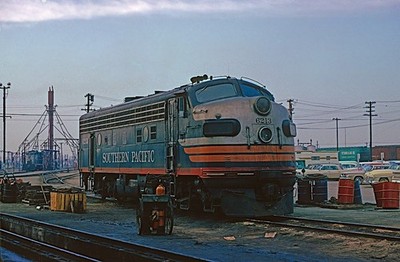 Southern Pacific 6213 at Lenzen Engine Terminal, San Jose, CA ca 1965 8,5 x 11