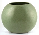 Haeger Pottery Oval Vase Speckled Sage Green Matte Finish Planter