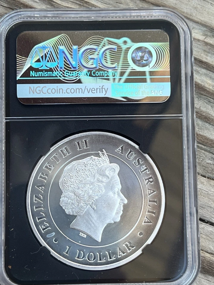2015 P Australia Silver Funnel - WebSpider MS69 NGC - Image 2 of 2