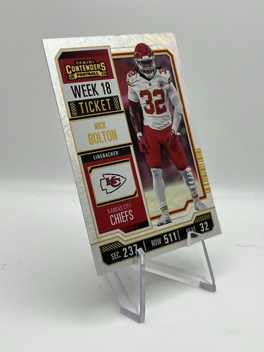 2023 Contenders Nick Bolton Week 18 /18 #50 Kansas City Chiefs Linebacker - Bild 3 von 4