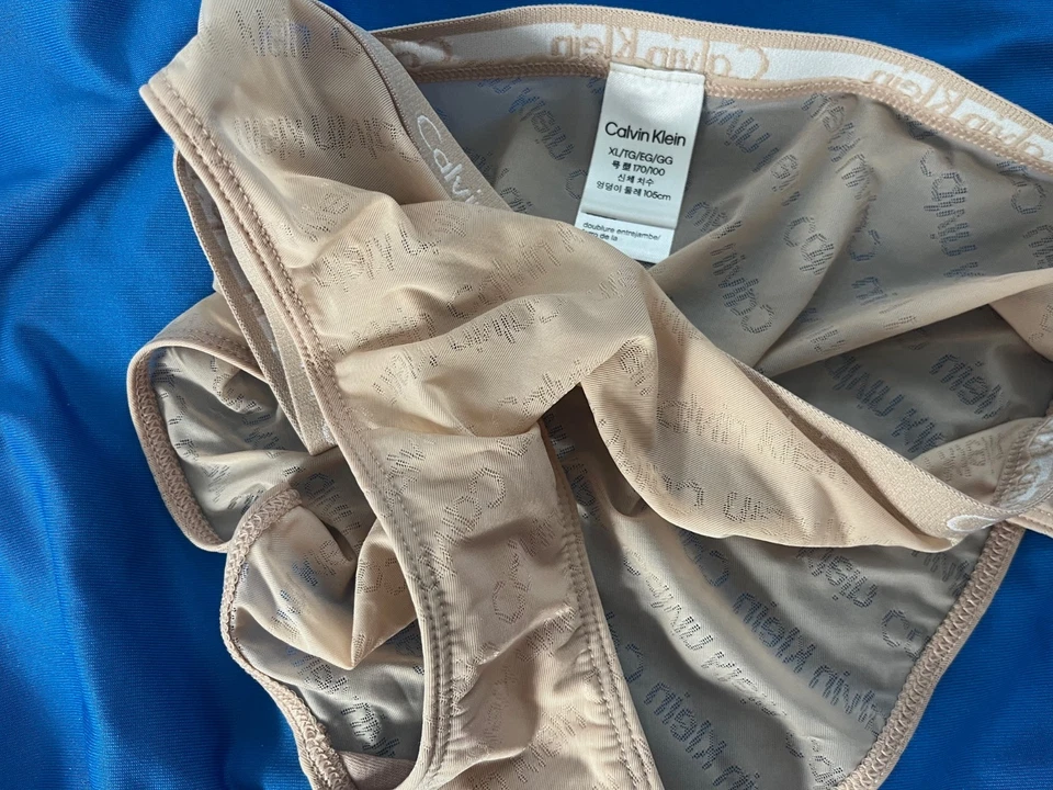 3 Pack Transparent Logo XL Bikini Panties by Calvin Klein - Image 4 of 4