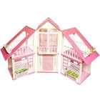 Vintage 1985 Barbie Dream House Furniture Pink Barbie Doll House A Frame Toys