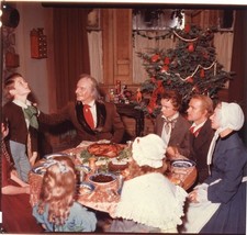 A Christmas Carol 1954 Original 4x5 Transparency Fredric March Peter Miles Cast