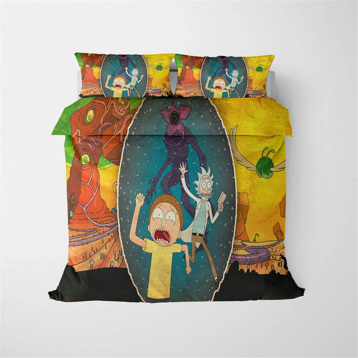 Rick and Rickandmorty Stranger Bedding Set, Bedroom Decoration