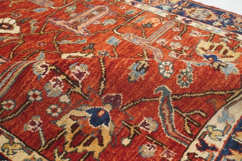 3 x 5 ft Red Bidjar Oriental Afghan Hand Knotted Traditional Area Rug - Picture 10 of 16