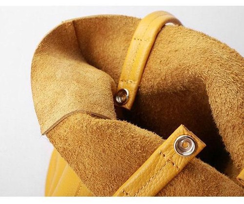 Minimalist Leather Tote Bag, Classic Leather Tote, Everyday Use Tote Bag, Laptop - Picture 4 of 10