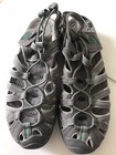 WOMEN'S KEEN WHISPER GREY/PEACOCK GREEN WATERPROOF HIKING SANDAL SIZE 9 NWOT