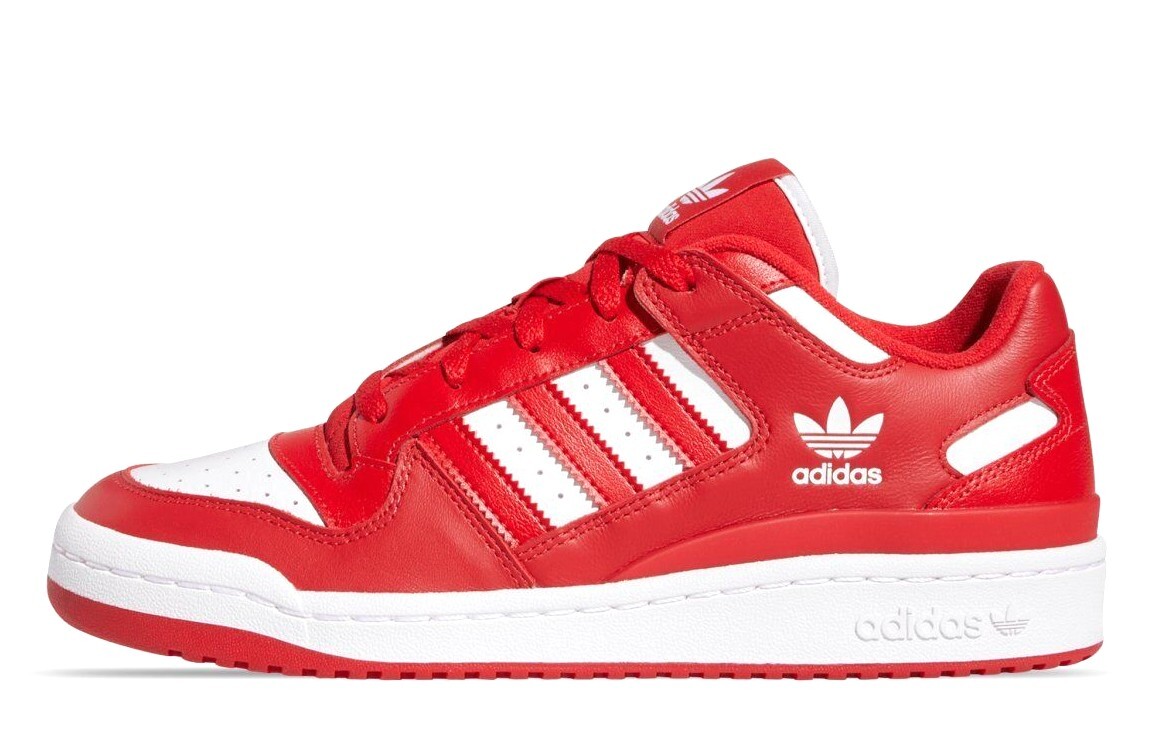 adidas FORUM LOW レッド MENS ADIDAS FORUM LOW CL ORIGINALS RED WHITE CASUAL BASKETBALL