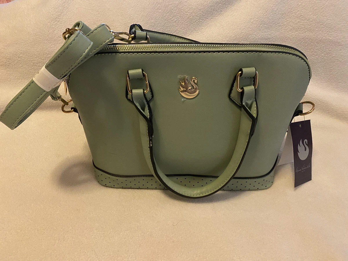 Gloria Vanderbilt Seafoam Green Dome Satchel Bag Purse Handbag