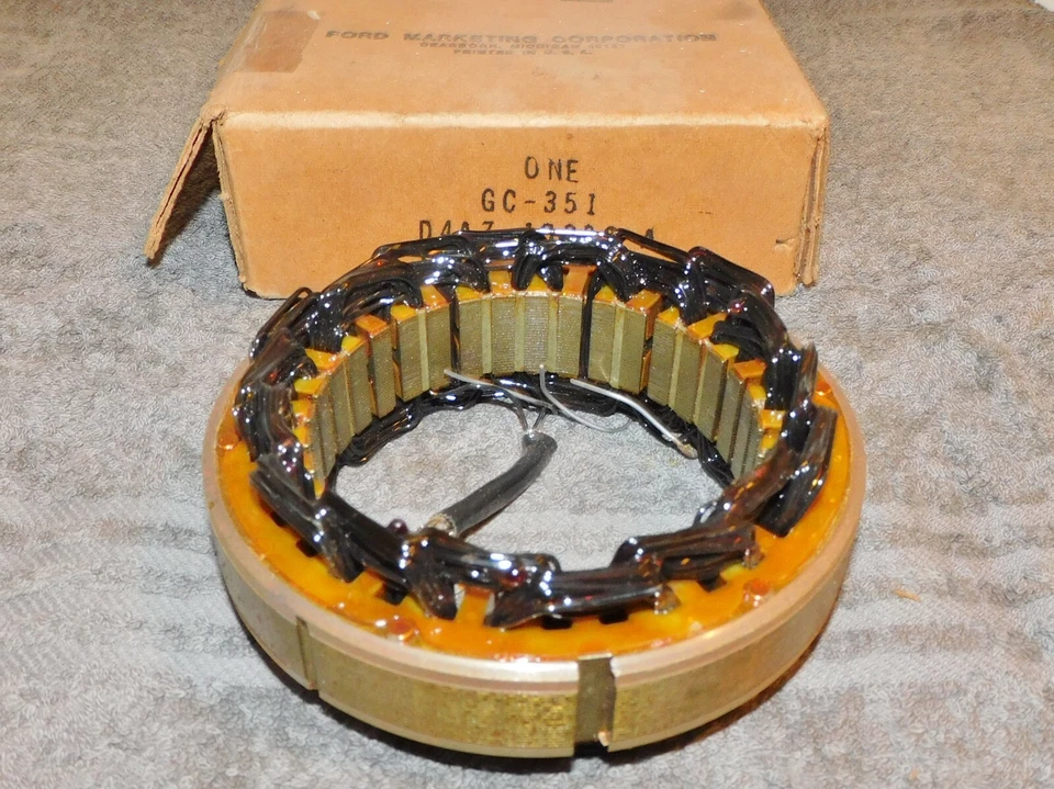 Ford Mustang Fairmont F100 Bronco 1979-1982 NOS 40 amperios alternador estator y bobina Foto 3 de 4
