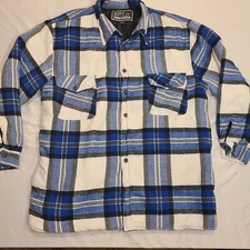 Niko Preimium Quality Wear Blue Flannel Insulated Shirt - Size 3XL