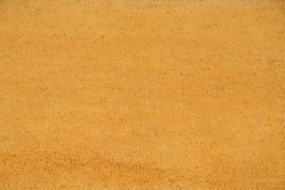 Thick Pile Gold Color Solid Contemporary Area Rug 3'x4' Modern Oriental Carpet - Image 4 of 4