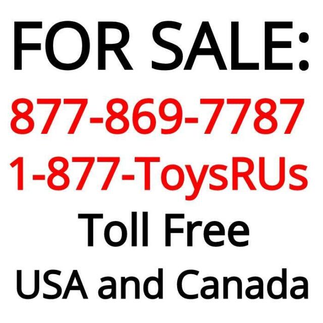 Toll Free : 877-869-7787 (1-877-ToysRus or 1-877-TowsRus) IV7723