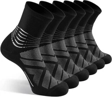 Compression Ankle Support Crew Socks Men Women Coolmax