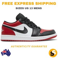 US 13 - Nike Air Jordan 1 Low Bred Toe Mens S...