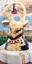 Farmhouse Wooden Christmas Reindeer Tabletop Farmhouse Rustic Decor 7" x 4"