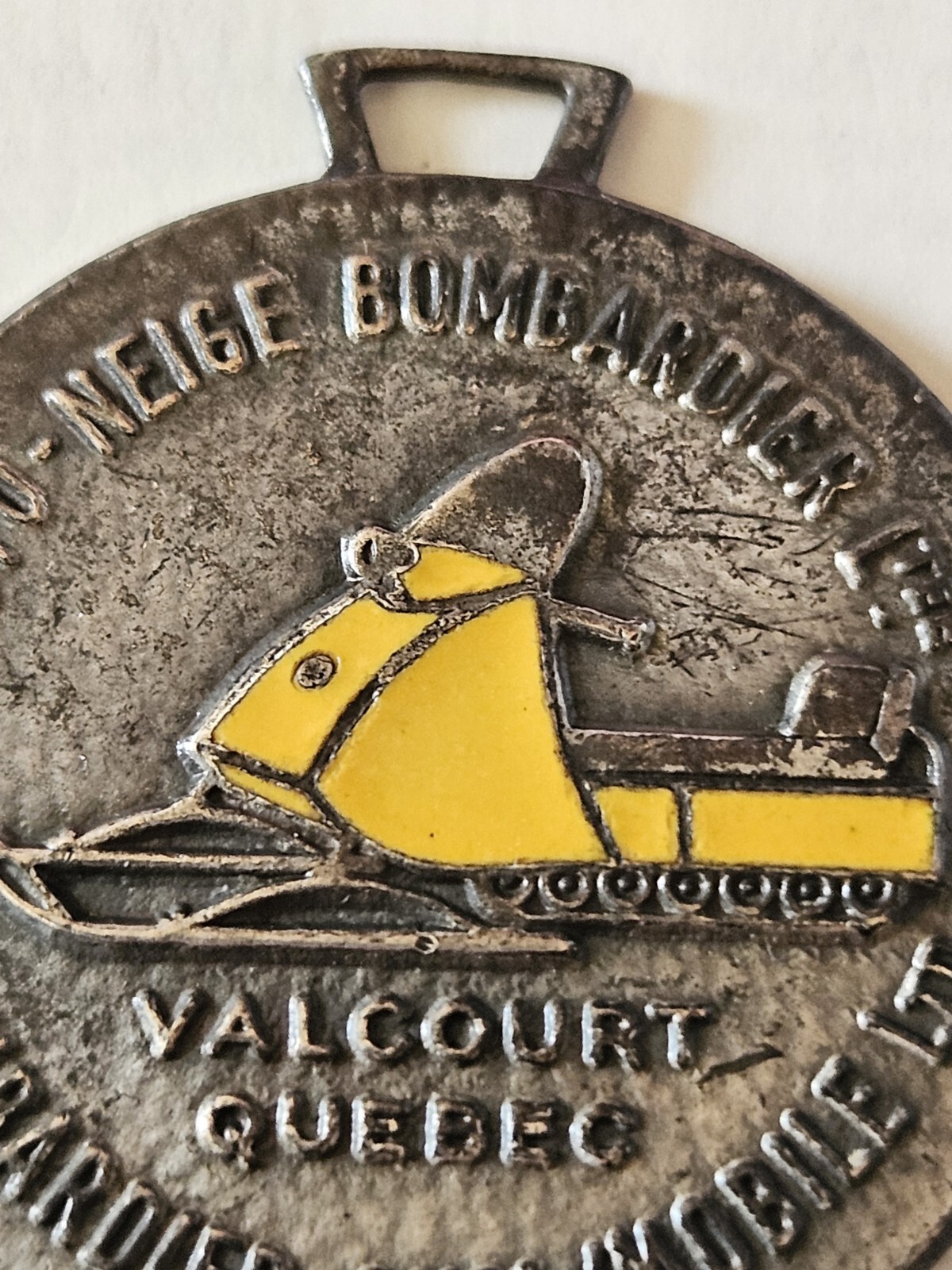 vtg SkiDoo Bombardier keychain tin cab snowmobile advertising eBay