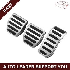 Piece of 3 Brake Pedal Gas Accelerator Pedal Cover fit for Volvo XC60 2010-2016