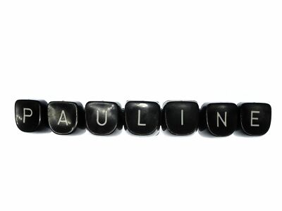 Pauline Haarspange Miniblings Schreibmaschinentasten Haarschmuck Name Buchstaben