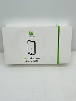 CLEAR Modem With Wifi Model # WIXFBR-117 w/ Original Box & All Accessories