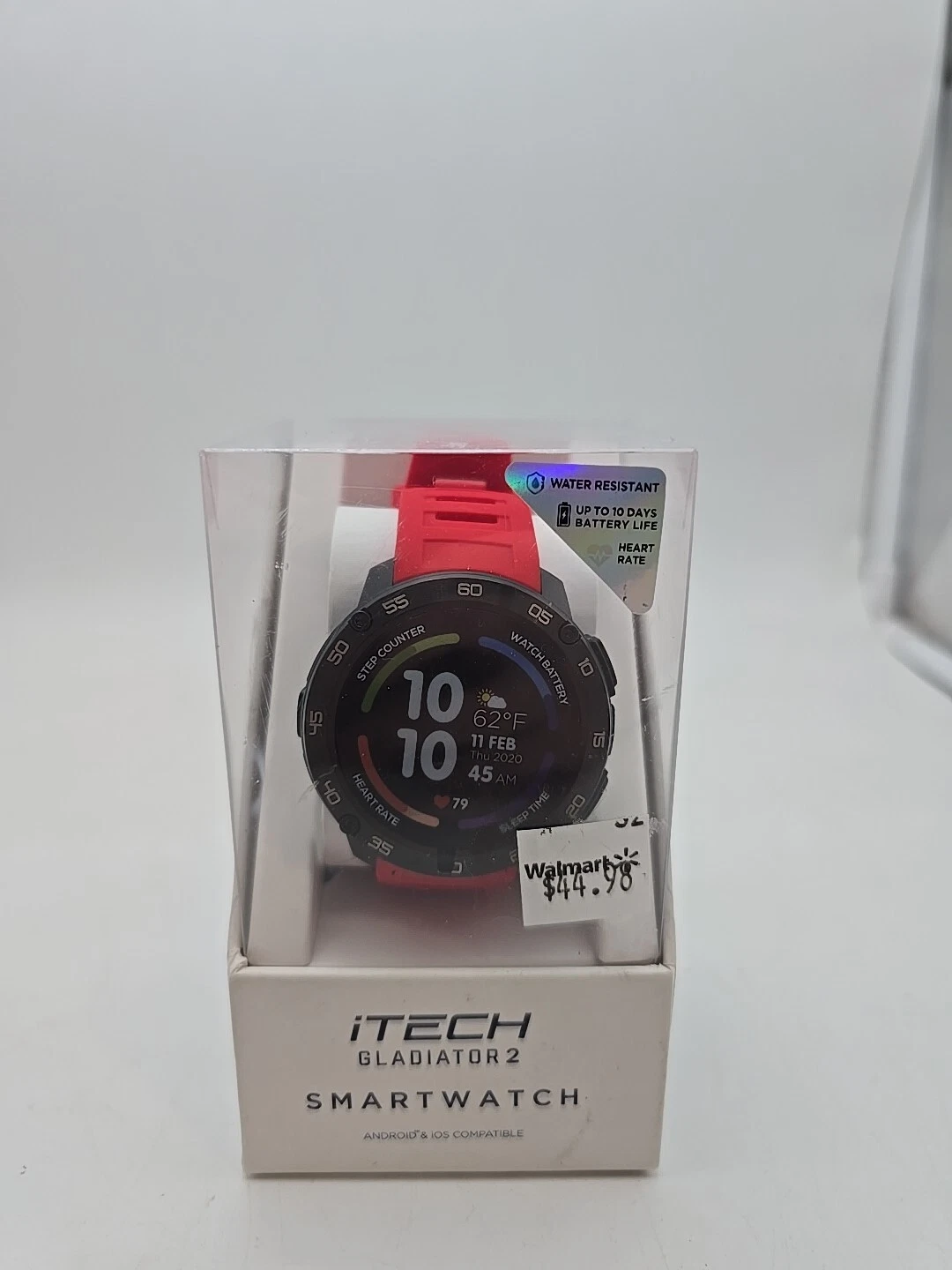 iTech 500114B-40-G15 Gladiator Smart Watch Fitness Tracker Heart Rate