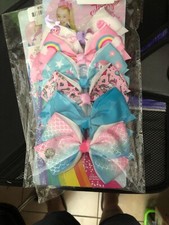 Jojo Bows 6 - 5 Inch Bows 100 Real Jojo Bows With Jojo Silver Charm On Them