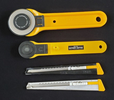 Lot of 4 Assorted Olfa Cutters