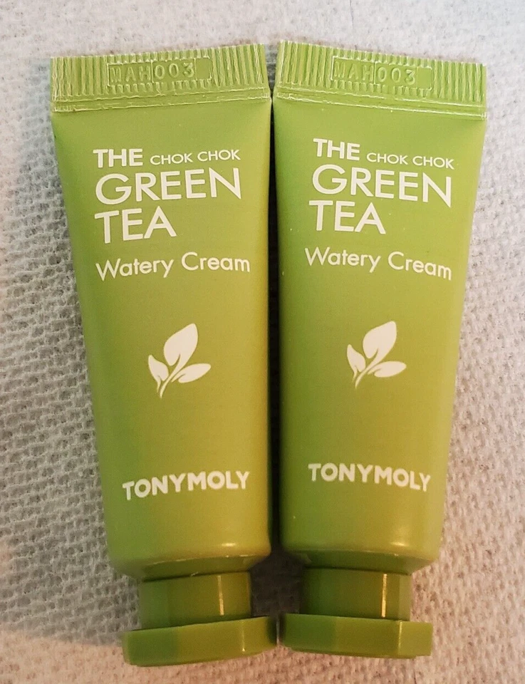 2 Tony Moly The Chok Chok Green Tea Watery Cream .35 oz 10 ml Sealed Sample Size - Image 3 of 4