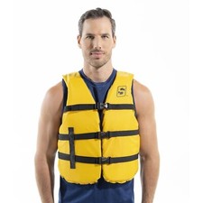 Seachoice General Purpose Life Vest, Adult XL, Yellow, Fits Chest 40-60 in,