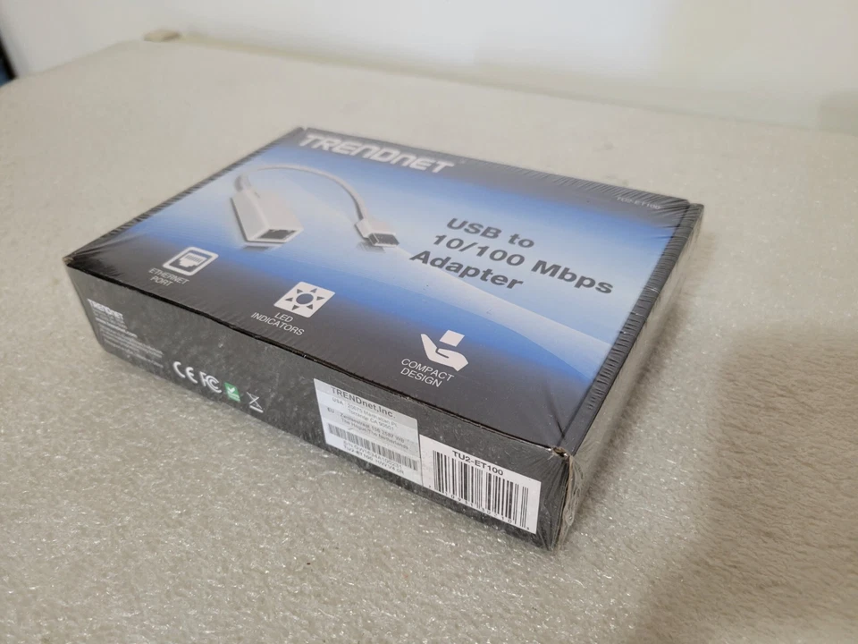 Trendnet TU2-ET100 USB to 10/100Mbps Ethernet Adapter V4.0R NEW SEALED - Image 4 of 4