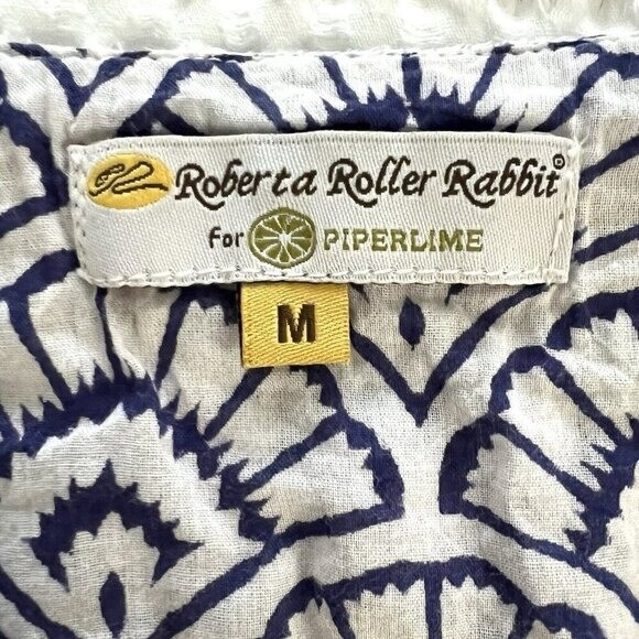 Roller Rabbit Geometric Embroidered Swimsuit Cove… - image 6