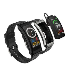 2 in 1 Smart Watch With Earbuds Health Fitness Smartwatches Bluetooth Headsets
