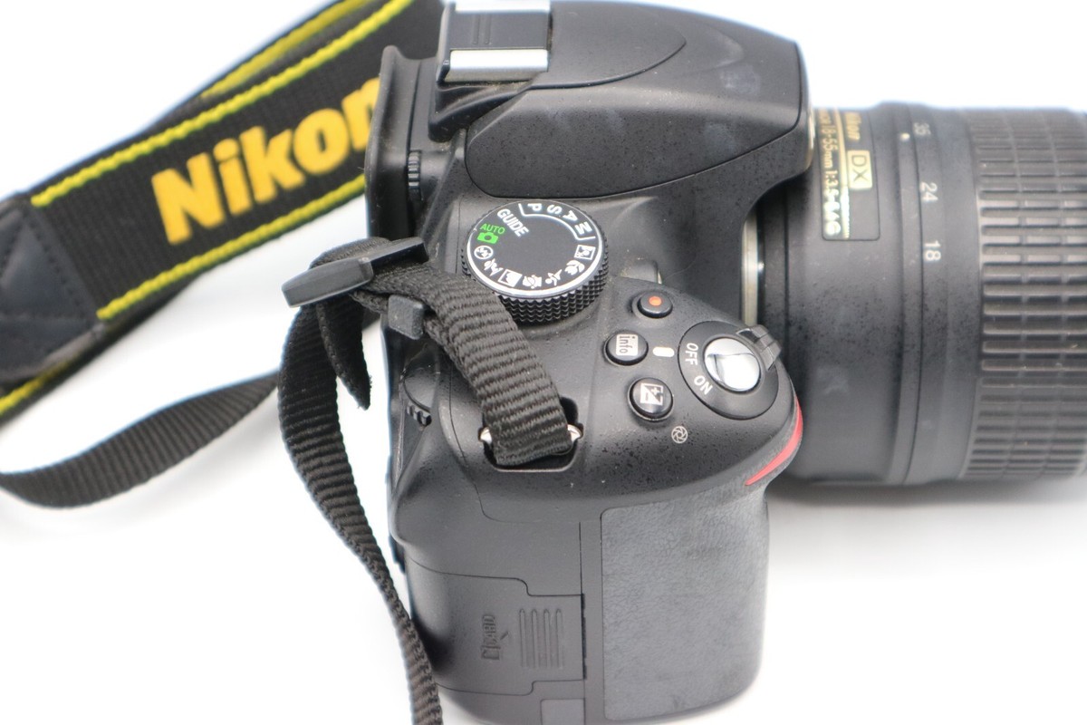 Nikon D3200 キット18-55mm ジャンク Nikon D D3200 24.2MP Digital SLR Camera - Black Kit w/ AF-S
