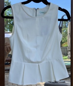 structured peplum top