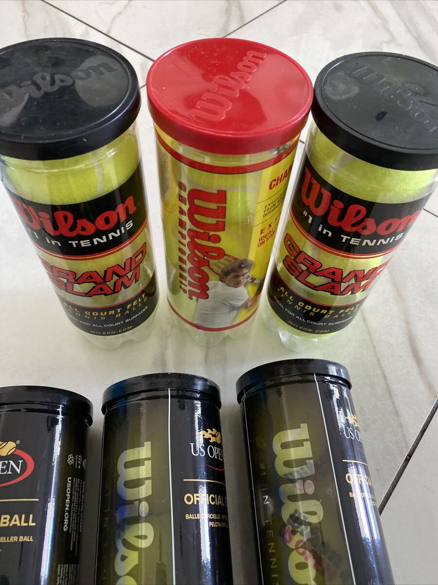 6 Cans Wilson US Open Official Tennis Balls Lot Sealed 6 Cans Wilson US Open Official Tennis Balls Lot Sealed