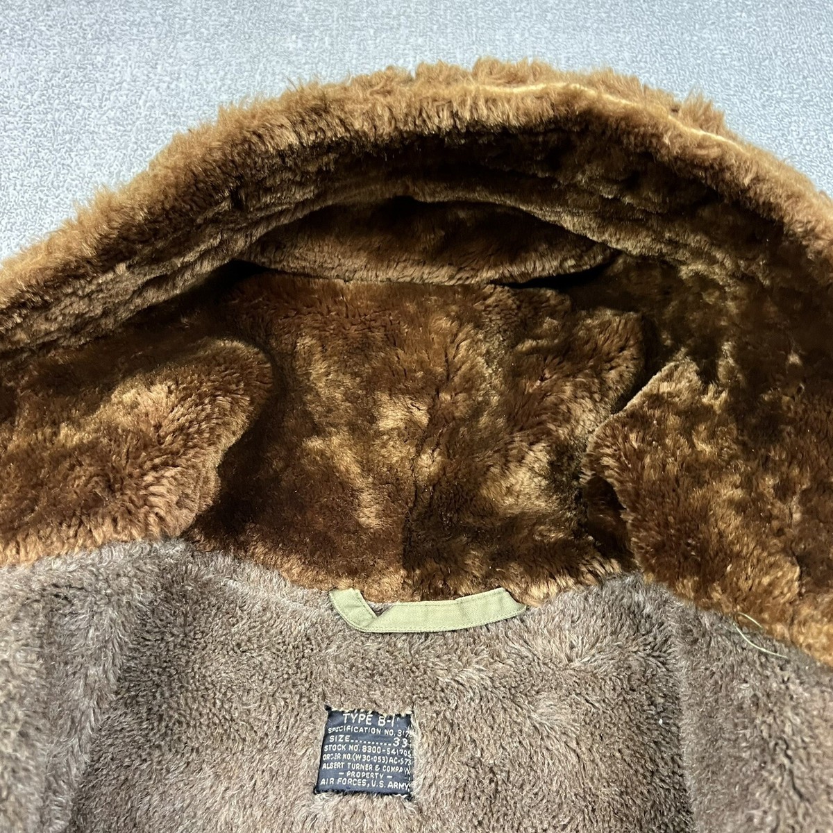 Vintage 40's WW2 US Army Air Force Type B-11 Parka Jacket Coat