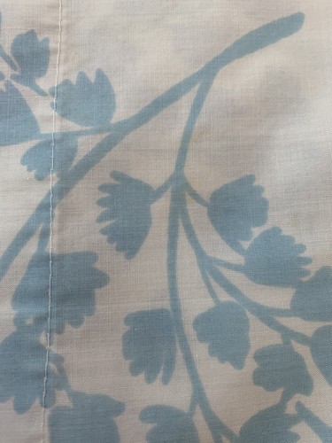 Lenzuolo e federa piatta vintage anni 70 Springmaid farfalla blu - Foto 9 di 11