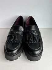 Franco Sarto Women's Size 7M Black Tassel Loafers  (Worn One Time)