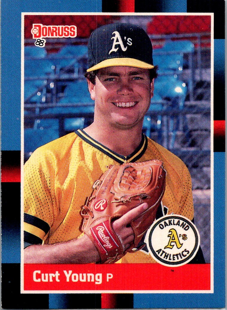 1988 Donruss Oakland Athletics Team Collection Curt Young Oakland Athletics #97