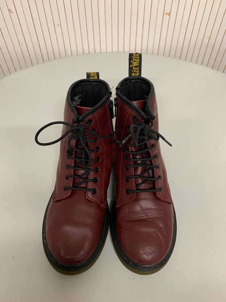 Bottines Dr Martens cuir bordeaux P.35 - Photo 3/4
