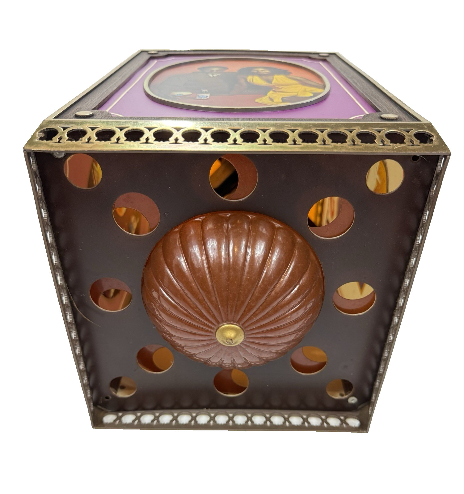 1960s Pabst Blue Ribbon Beer Rotating Hanging 4 Sided Light Motion Sign PBR