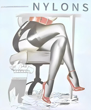 Vintage 100% Nylon Stockings, Authentic Style, Look & Feel, 4 Colours, 3 Sizes