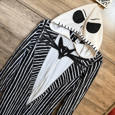 Disney Nightmare Before Christmas Jack Skellington Fleece Outfit Adult S preworn