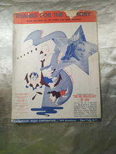 Thanks for the Memory Vintage Sheet Music 1937 Big Broadcast of 1938 WC Fields