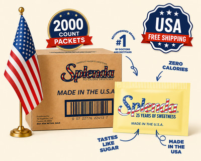 SPLENDA Zero Calorie Sweetener, 2000 Count Packets