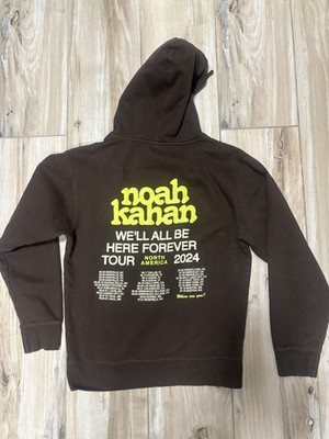 Noah Kahan We'll All Be Here Forever Tour 2024 Brown Hoodie Original Small 